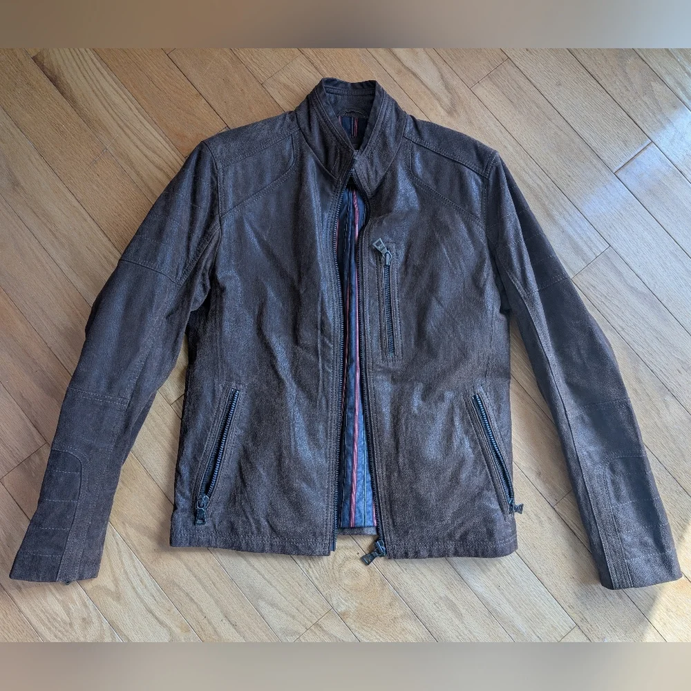 Daniel Men's Brown Leather Jacket - Picture 1 of 6